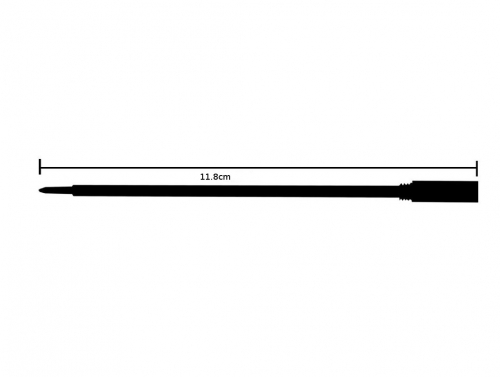 Length of cross style pen  refill
